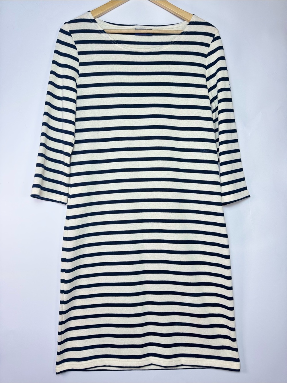 Saint James L’Atelier Breton Stripe Knit Dress France  US 8